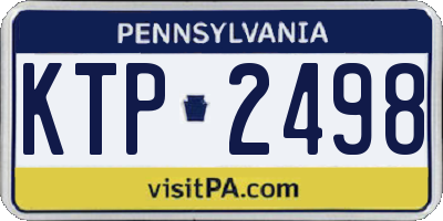 PA license plate KTP2498