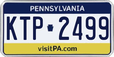 PA license plate KTP2499
