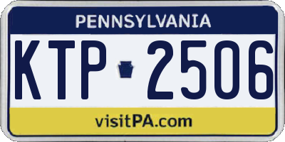 PA license plate KTP2506