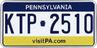 PA license plate KTP2510