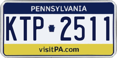 PA license plate KTP2511