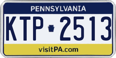 PA license plate KTP2513