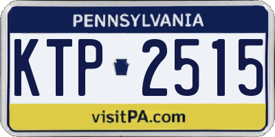 PA license plate KTP2515