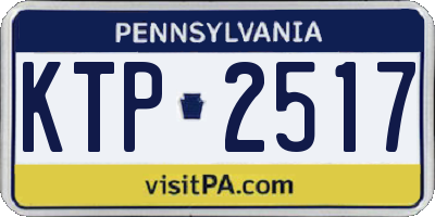 PA license plate KTP2517