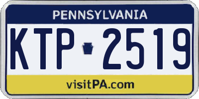PA license plate KTP2519
