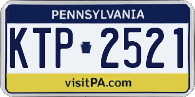 PA license plate KTP2521