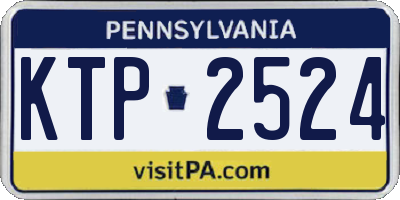 PA license plate KTP2524