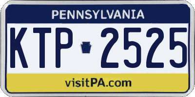 PA license plate KTP2525