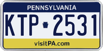 PA license plate KTP2531
