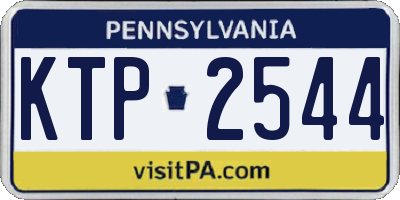 PA license plate KTP2544