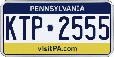 PA license plate KTP2555
