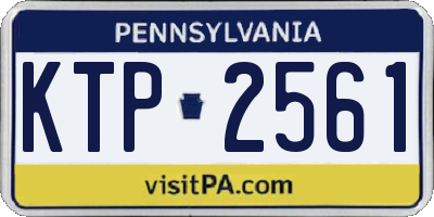 PA license plate KTP2561