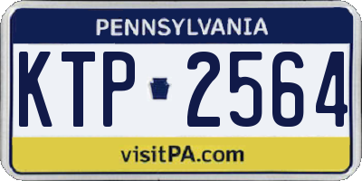 PA license plate KTP2564