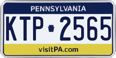 PA license plate KTP2565