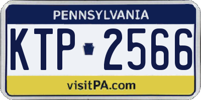 PA license plate KTP2566