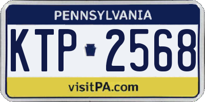 PA license plate KTP2568