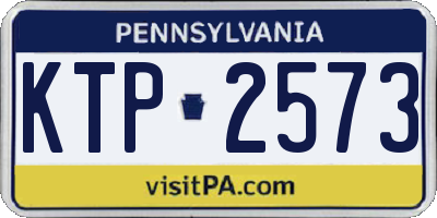 PA license plate KTP2573
