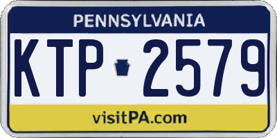 PA license plate KTP2579
