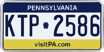 PA license plate KTP2586
