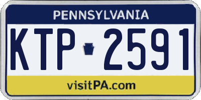 PA license plate KTP2591