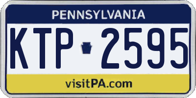 PA license plate KTP2595