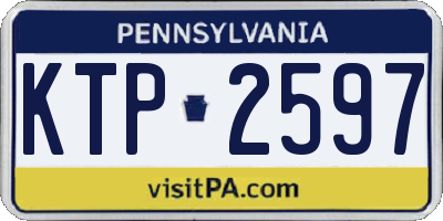 PA license plate KTP2597