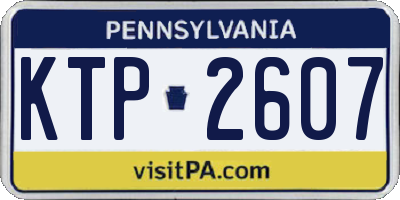 PA license plate KTP2607