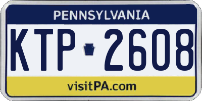 PA license plate KTP2608