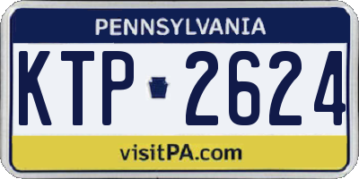 PA license plate KTP2624