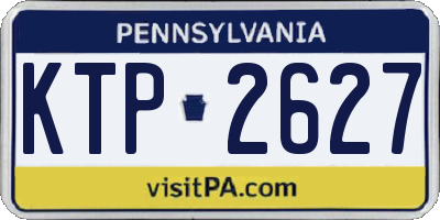PA license plate KTP2627