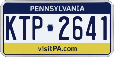 PA license plate KTP2641