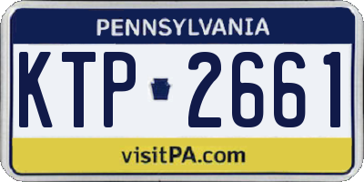 PA license plate KTP2661