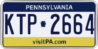PA license plate KTP2664