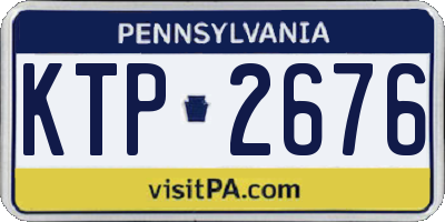 PA license plate KTP2676