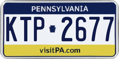 PA license plate KTP2677