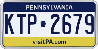PA license plate KTP2679
