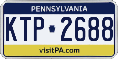 PA license plate KTP2688