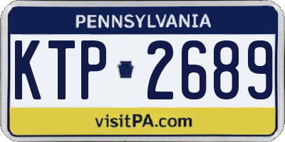 PA license plate KTP2689
