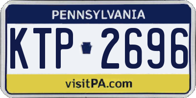 PA license plate KTP2696