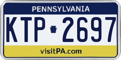PA license plate KTP2697