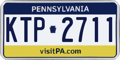 PA license plate KTP2711