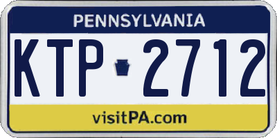 PA license plate KTP2712