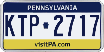 PA license plate KTP2717