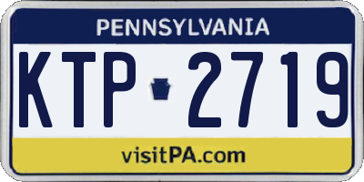 PA license plate KTP2719