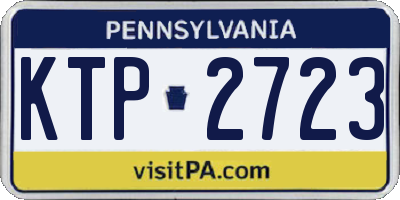 PA license plate KTP2723