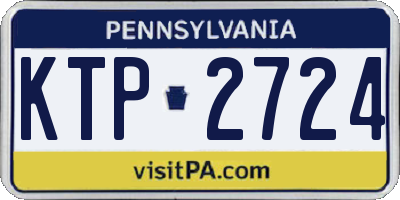 PA license plate KTP2724