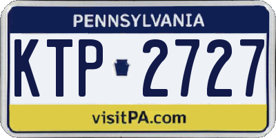 PA license plate KTP2727