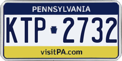 PA license plate KTP2732