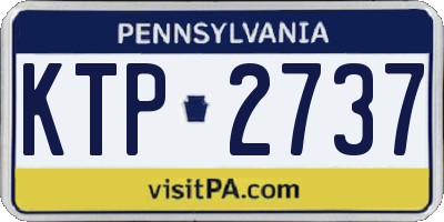 PA license plate KTP2737