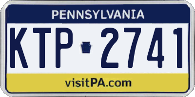 PA license plate KTP2741